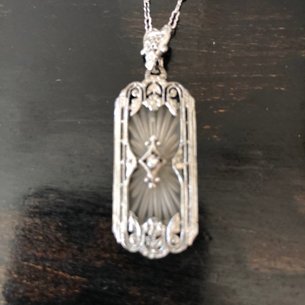 Diamond and Sterling Necklace